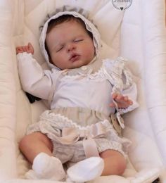 20inch Reborn Doll Kit Luisa Lifelike Soft Vinyl Touch Unpainted Unfinished DIY Doll Parts with Cloth Body