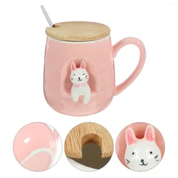 Mugs Milk Cup Girly Heart Mug Office Tea With Lid Dessert Bowl Ceramics Household Water