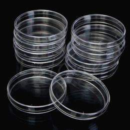 10Pcs Biological 55x15mm Transparent 90x15mm Plastic Petri Dishes Sterile Petri Dishes Clear Petri Dish Bacteria Culture Dish