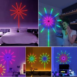 RGBIC Firework LED Strip Lights Bluetooth APP Control Music Sound Sync DC 5V USB Lamp for Party Wall Decor Dream Color Christmas