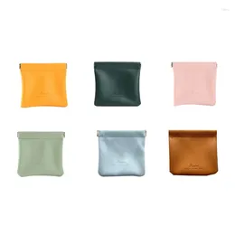 Storage Bags PU Leather Makeup Bag Organizer Portable Coin Purse Cosmetic Pouch For Children Girl Boy Earphone Headphone