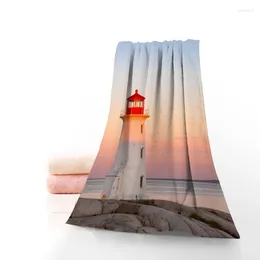 Towel Custom Lighthouse 35x75cm Fitness Sports Portable Quick-Drying Yoga Outdoor Microfiber