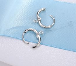 New Arrival 925 Sterling Silver Stamped Earring Findings For DIY Jewellery 10PCS/lot Earring Hook Jewellery Accessories for Women
