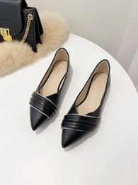 Casual Shoes Spring Summer Flat For Women Loafers Fashion PU Leather Pointed Toe Shallow Flats Zapatos Mujer