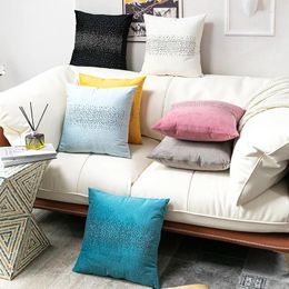 Pillow Cover 45x45 50x50cm European Style Thickening Velvet Drill Case For Sofa Living Room Bedroom Home Decoration