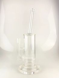 Smoking pipe glass clear bong 12 inches 14 mm joint 2 inline beautifully designed welcome to order