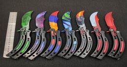 Butterfly in training stainless steel butterfly CS GO knife Counter Strike game folding Knife no edge dull tool7812839