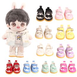 5 cm Panda Bow Leather Doll Shoes For Russia,Lesly,Lisa,Nancy Dolls Mini Doll Accessories Boots For American 14 Inch Girl Doll