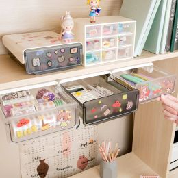 Holders Creative Pasteable Pen Holder Sundries Storage Box Desk Pen Pencil Holders Desk Clear Drawer Organiser Office School Stationery