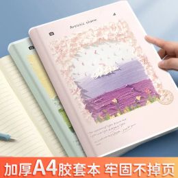 Notebooks A4 Rubber Sleeve Notebook Thick Book Big Book Ins Highvalue Diary Junior High School High School Student Simple Notepad