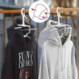 Hangers Foldable Hoodie Drying Hanger Household Hooded Clothes Non-slip Seamless Retractable Rack