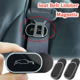 Universal Car Seat Belt Limiter Magnetic Seat Belt Fixed Limit with Card Clip Self Adhesive Seat Belt Clip Holder Accessories