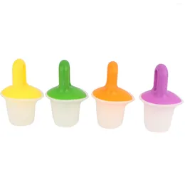 Baking Moulds 4Pcs Mini Ice Pops Mold Cream Ball Lolly Maker Diy Popsicle Molds Die Making Box Child Gift