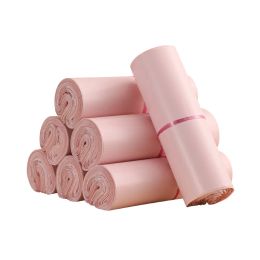 Envelopes 50pcs Pink Envelope Courier Bag Product Packaging Bags Waterproof Self Adhesive Seal Pouch Mailing Bags Plastic Transport Bag