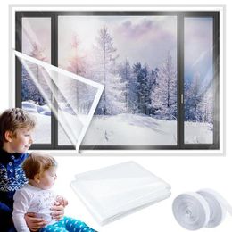 Window Stickers Weather Seal Strip Indoor Insulation Kit For Winter Thermo Cover Coverings Insulating Shrink Film