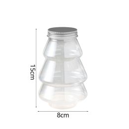 Modern Clear Storage Jar Christmas Tree Decorative Wedding Center Candy Jars Living Room Desktop Snack Organizer Home Decoration