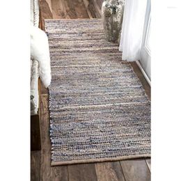 Carpets For Living Room Flatweave Natural Jute Runner Rug 79x180cm