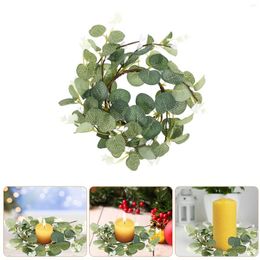 Decorative Flowers 2 Pcs Ring Easter Supply Winter Wreath Household Plastic Pole Miss Festival