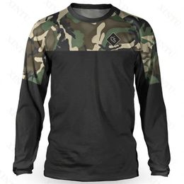 Loose Rider Mens DH Motocross Downhill Suit MTB Mountain Bike Breathable TShirt LGRA Long Sleeve Sweatshirt 240403