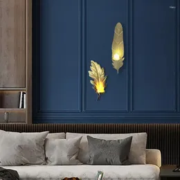 Candle Holders Lighting Holder Nordic Metal Leaf Pendant Living Room Party Wall Decoration Golden Light