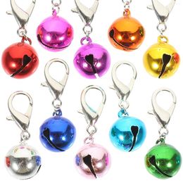 Dog Collars 10 Pcs Pet Collar Bell Multi-function Metal Bells Delicate Wear-resistant Puppy Crafted Mini Compact Accessory