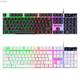 Keyboards Game keyboard 98 key mechanical keyboard 1.5m wired USB keyboard 7-color lightL2404
