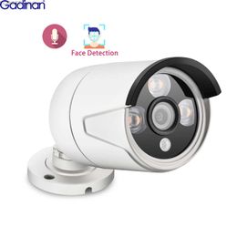 Other CCTV Cameras Gadinan 5MP IMX335 Face Detection 4MP IP Network Camera H.265AI IP66 Waterproof Outdoor Metal Bullet Camera POE XMEye Y240403