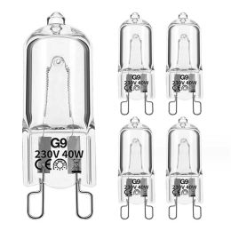 10PCS G9 220V 20W 25W 40W Eco Halogen Light Bulbs Capsule LED Lamp Bulbs Inserted Beads Crystal Lamp Halogen Bulb Wholesale