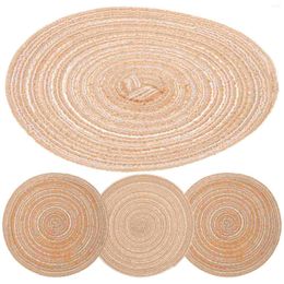 Table Mats 4 Pcs Bowl Mat Pot Cup Pad Decor Non-slip Heat Resistant Insulation Numb Placemats