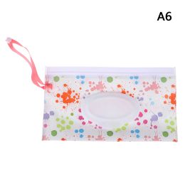 Clutch and Clean Wipes Carrying Case Wet Wipes Bag Clamshell Cosmetic Pouch Easy-carry Snap-strap Wipes Container