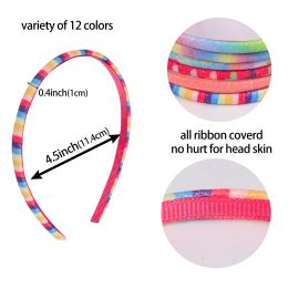 1PC Mermaid Print Hairbands Cute Girls Headbands Glitter Heart Head Bands Kids Children Hair Accessories