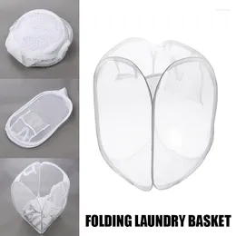 Laundry Bags Basket Bag Foldable Up Easy Open Mesh Storage Baskets Bathroom Accessoriesfor College Dorm