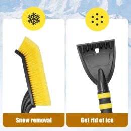 Car Snow Brush Extendable Cleaning Removal Shovel Scraper Winter Auto Brushes Windshield Deicer Remover Tools Wash Defroster