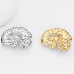 Hanreshe Classic Medical Brooch Pin Brain Kidney Skull Dental Lapel Badge Medicine Jewellery for Doctor Nurse Gifts