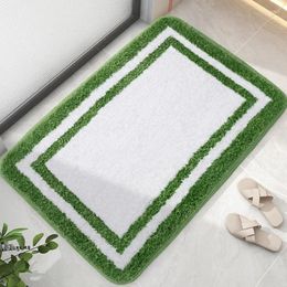 Bath Mats Trustworthy Supplier Widely Sells Top Quality Thick Non Slip Natural Flocking Minimalist Line Carpets At The Lowest Price