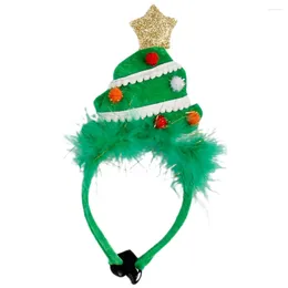 Dog Apparel Xmas Tree Decorations Christmas Pet Headband Costume Accessory Prop Festival Child