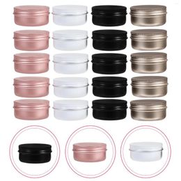 Storage Bottles 20 Pcs Aluminium Can Candy Jar Cream Tins With Lids Bulk Metal Round Coffee Jars For Candlemaking Travel