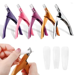 Bedding Sets Professional Nail Art Clipper Special Type U Word False Tips Edge Cutters Manicure Colorful Stainless Steel Tools