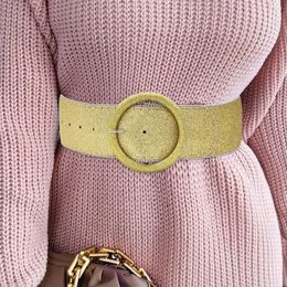 Belts European And American Style Sparkling Beads Inlaid Round Waistband For Women Paired With Woolen Dresses Suits Fashionable