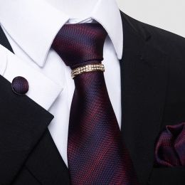Tie For Men Woven High Quality Tie Handkerchief Pocket Squares Cufflink Set Necktie Ivory Polka dot Clothing Accessories