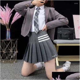 Skirts Korean Luxury Golf Skirt Spring Womens Wear 2024 Casual Sports Mini Clothes Fashion Pants Drop Delivery Apparel Clothing Otk4F