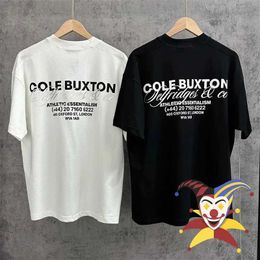 Men's T-Shirts Cole Buxton T-Shirt Men Women 1 1 Best Quality Summer Style Loose CB T Shirt Tee J240402