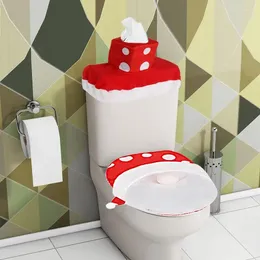 Toilet Seat Covers Cute Gnome Cover Christmas Bathroom Mat Xmas Supplies For Home Year Decoration