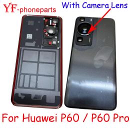 AAAA Quality For Huawei P60 / P60 Pro MNA-AL00 LNA-AL00 Back Battery Cover With Camera Lens Housing Case Repair Parts