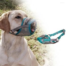 Dog Apparel Comfortable Breathable Mesh Safety Mouthpiece For Dogs. Anti Bite Muzzle Adjustable And Not Easy To Fall Off Muzzles