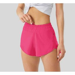 Summer Lu Track That 2.5-Inch Hot Shorts Loose Breathable Quick Drying Sports Women's Yoga Pants Skirt Versatile Casual Side Pocket Gym Underwear