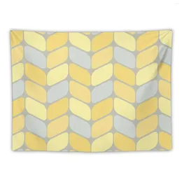 Tapestries Yellow Geometric Printed Tapestry Wall Hanging Vintage Bohemian Colourful Home Decor