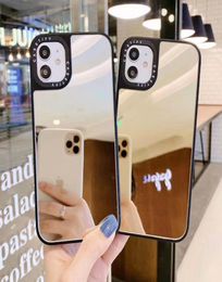 Acrylic Mirror Phone Cases Makeup Simple Back Cover Shockproof Protector for iPhone 13 13pro max 12 12pro 11 11pro X XR Xs 7 7plus6496652