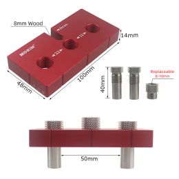 Woodworking 3 in 1 Doweling Jig Kit Pocket Hole Jig Vertical Drill Guide For Cabinet Furniture Locator Puncher Assembly DIY Tool