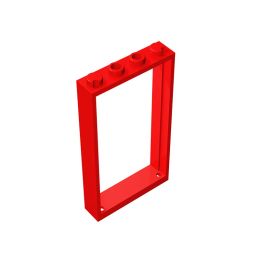 Gobricks GDS-874 Door, Frame 1 x 4 x 6 with 2 Holes compatible with 60596 30179 Educational Building Blocks Technical DIY